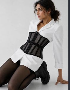 Black Lace Corset Top