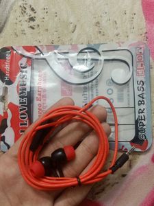 Red-black Earphones At Low Price 🎧
