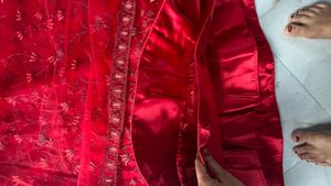 heavy pridal rose padded gown not used