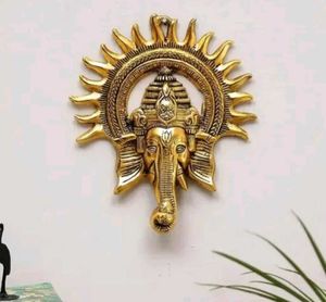 Golden Ganesha Wall Hanging