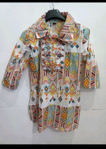 Bohemian Print Kurta Set