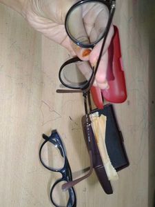 Vintage Eyeglasses with Cases chashma frame plasti