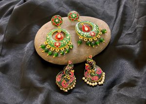 Combo Offer Meenakari Jumkha