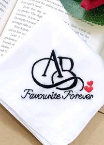 embroidery  Handkerchief coustmization any name