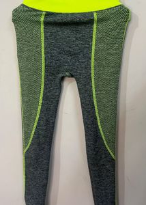 Grey &amp; Neon Athletic Leggings