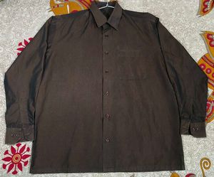 Men's Classic Brown Full Sleeve Shirt