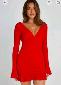 Red Bodycon Mini Dress