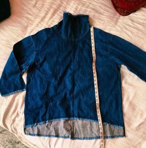 Very Beautiful Denim High' Low Kurti