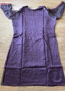 Elegant Purple Embroidered Kurta Churidar set