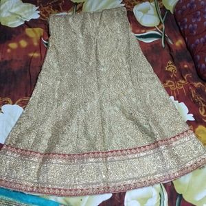 Gold Embroidered Lehenga Choli Set