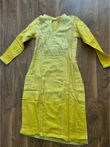 Elegant Yellow Ombre Kurta
