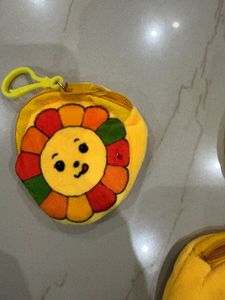 Cute Cartoon Flower Pouches - Set of 5