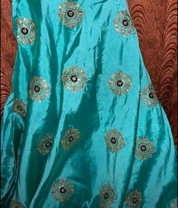 Stunning Royal Blue Embroidered Blouse