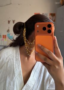 Boho Layered Pearl &amp; Gold Earring Chain