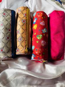 Set of 4 Cute Pouches/Cases