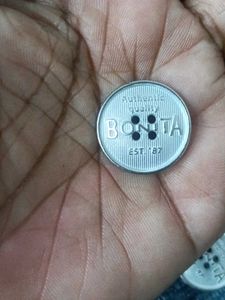 9 piece bonta est. 87  silver metal button (
