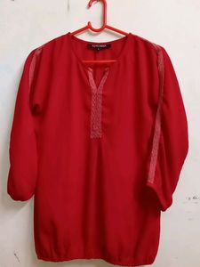 Red Short Kurti