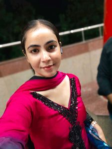 Embellished Pink &amp; Black Kurta Set