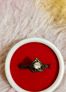 Heart Shape Ring with CZ Stone