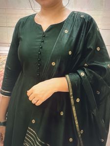 Elegant Green Kurta Set with Dupatta