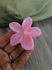 Cute Pink Flower Hair Clip