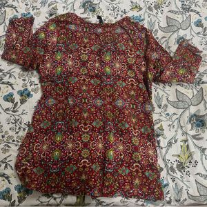 Boho Print Kurta Top