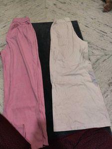 Comfortable Wide Leg Pants - Pink &amp; Striped