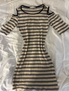 Mango Striped Bodycon Dress