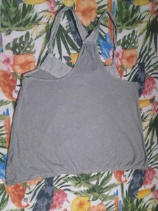 Grey Henley Tank Top