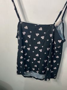 Cute Heart Print Cami Top