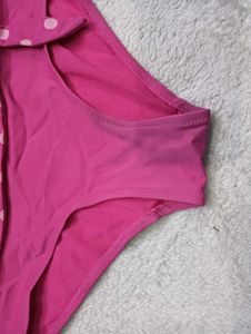 Pink polka dot bikini bottoms ♥️