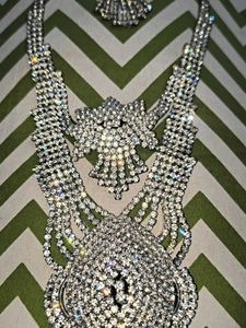 Sparkling Rhinestone Necklace Set without earrings