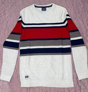 Men's Striped Long-Sleeve Sweater