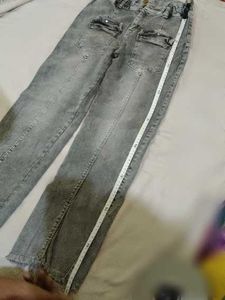 (Ganpati offer) Gray Denim Jeans