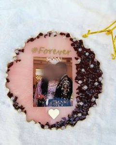 Custom Initial Resin Keychain