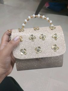 Sparkling Floral Clutch Bag