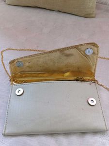 Silver Elegant Chain Wallet Clutch 👝