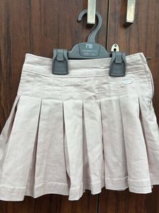 Girls Pink Pleated Skirt