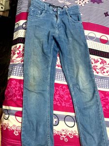 Light Wash Straight Leg Jeans