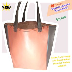 Stylish Two-Tone Tote Bag