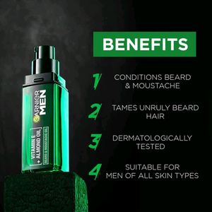New Garnier Men's Beard &amp; Moustache Oil 30ml 2 Pc