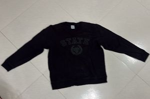 Black "State" Graphic Sweatshirt