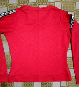 Fendi Inspired Red Long Sleeve Top