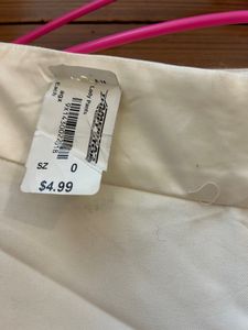 White Flared Leg Pants For Women(silk)