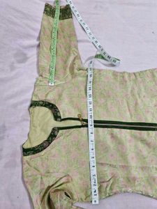 Vintage UP Handloom Pure Silk Tanchoi Kurta &amp; Pant