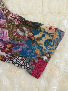Bohemian Patchwork Print Top