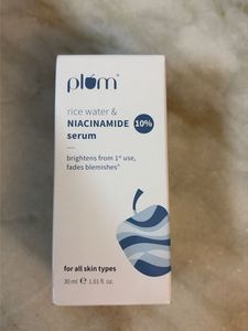 Plum Rice Water & Niacinamide Serum
