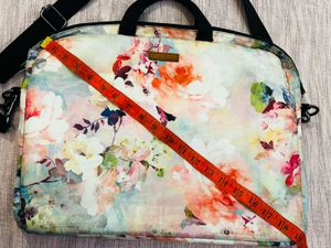 Floral Laptop Bag with Strap