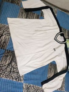 Classic White &amp; Black Long Sleeve T shirt