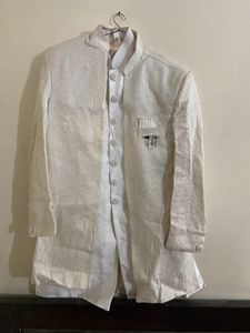 Off White Party Wear sharewani For Boys
